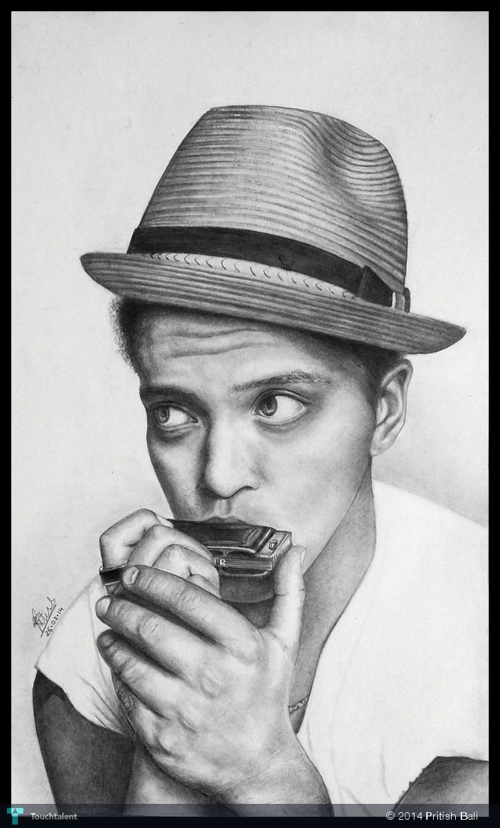 725x1200 Bruno Mars Touchtalent - Bruno Mars Sketch