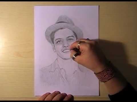 480x360 Portrait Of Bruno Mars - Bruno Sketch