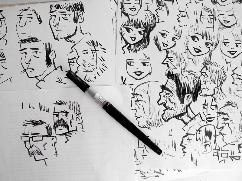800x600 Pentel Brush Pen Sketches By Ecofugal - Brush Pen Sketch
