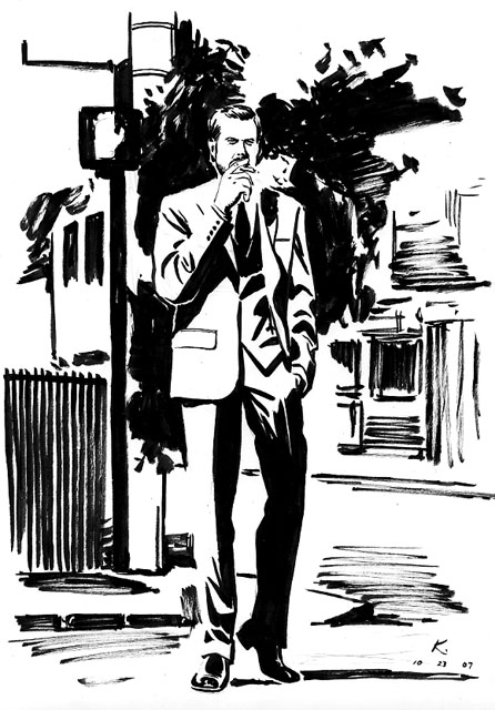 446x640 Sketch Of The Day 102307 I Still Love My Pencil! - Brush Pen Sketch