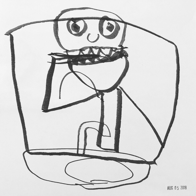 640x640 Brush Your Teeth - Brushing Teeth Sketch