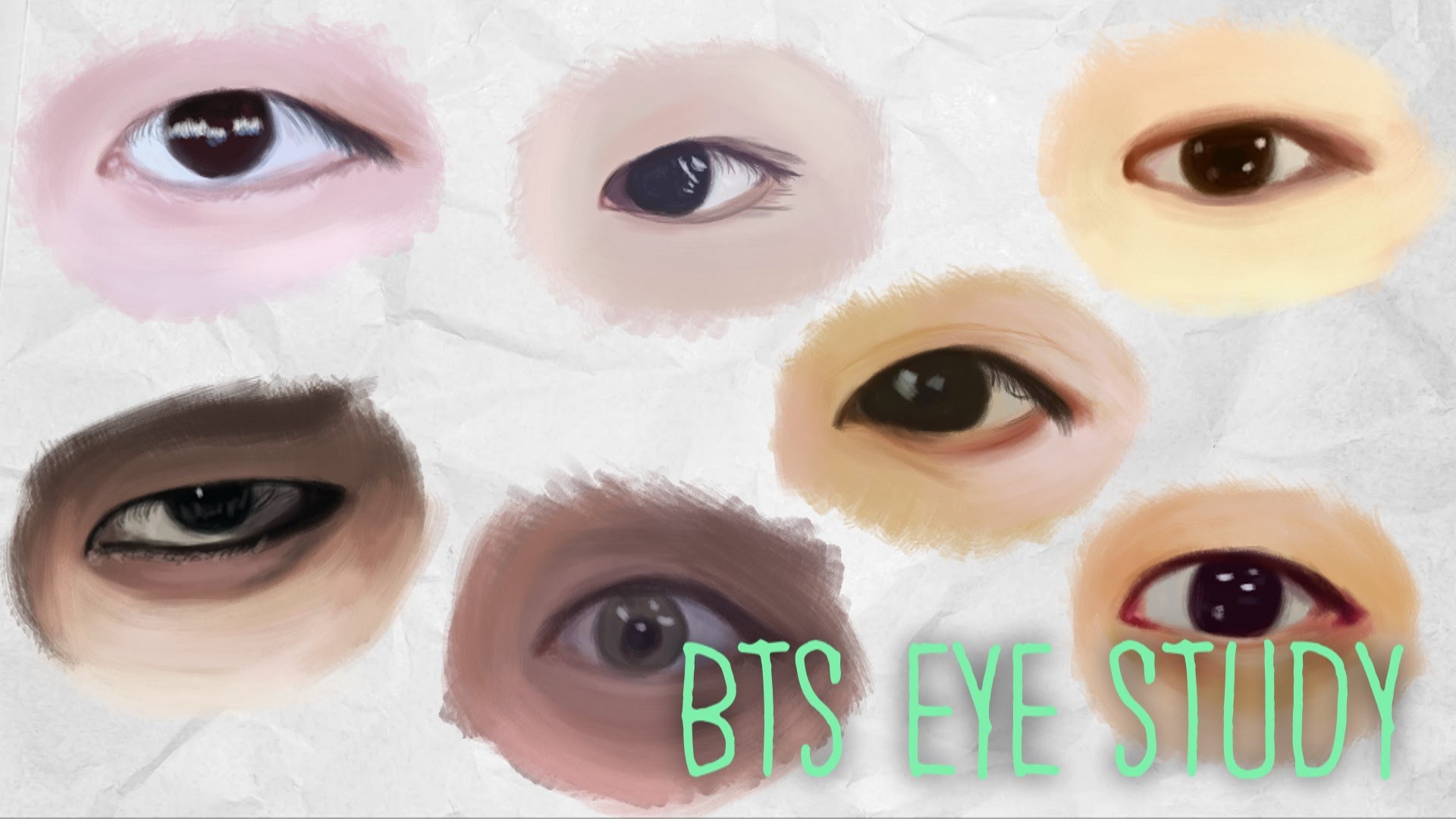 1920x1080 160811 Bts Eye Study - Bts Sketch