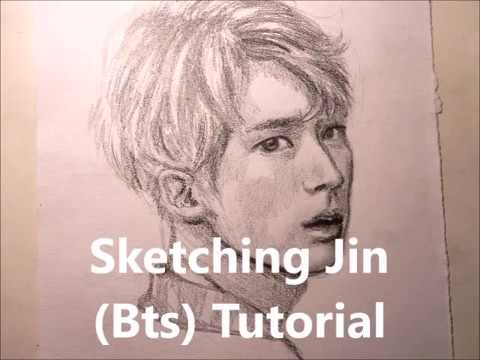480x360 Sketching Jin Bts Tutorial - Bts Sketch
