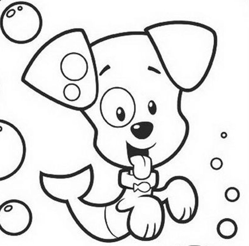 849x839 Download Puppy Bubble Guppies Coloring Pages Or Print Puppy Bubble - Bubble Guppies Sketch