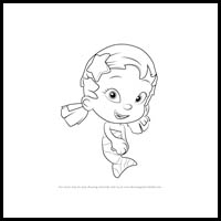 200x200 How To Draw Bubble Guppies Cartoon Characters Drawing Tutorials - Bubble Guppies Sketch