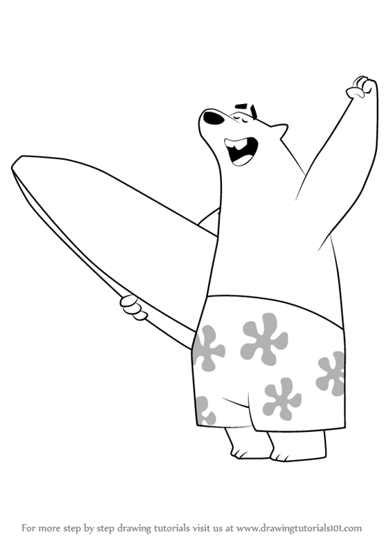 566x800 Learn How To Draw Polar Bear From Bubble Guppies (Bubble Guppies - Bubble Guppies Sketch