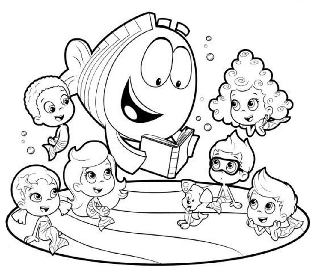 Bubble Guppies Sketch at PaintingValley.com | Explore collection of ...