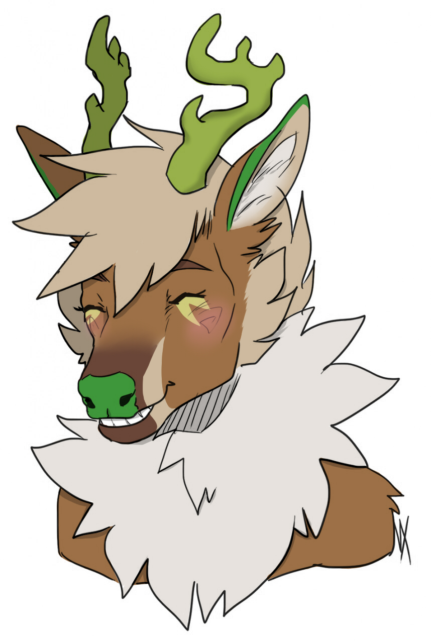 858x1280 Minty Buck Sketch (Not My Art) By Elfnoises - Buck Sketch