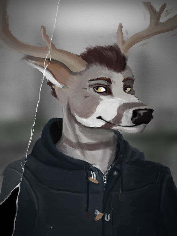 600x800 Buck Sketch Weasyl - Buck Sketch