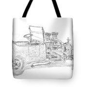 180x180 Tee Bucket Sketch Drawing By David King - Bucket Sketch