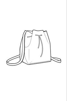 236x354 Technical Drawing Bucket Bag - Bucket Sketch