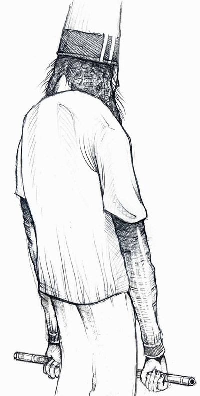 400x792 Buckethead Art By Void Productions - Buckethead Sketch