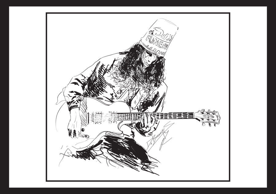 900x633 Buckethead B And W By Sidbe - Buckethead Sketch