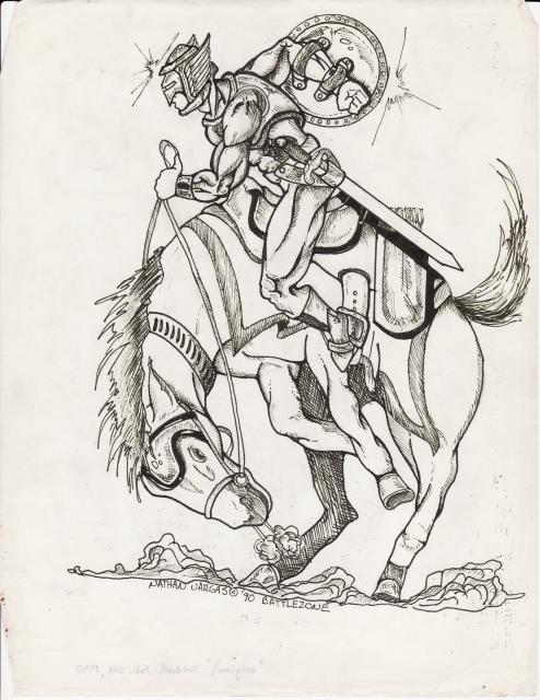 494x640 Bucking Horse Hero Image Nathan Vargas - Bucking Horse Sketch