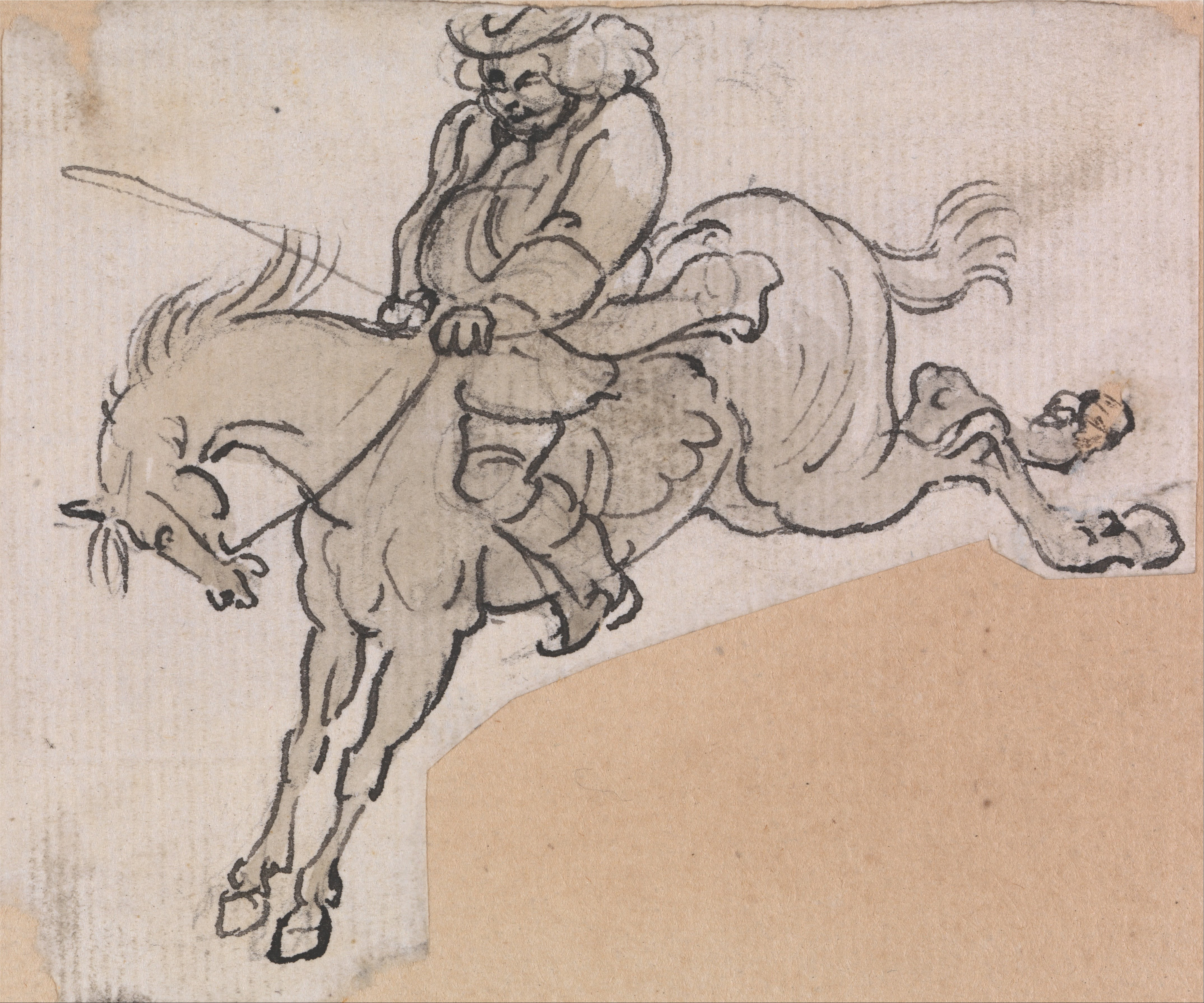 4297x3581 Filepaul Sandby - Bucking Horse Sketch