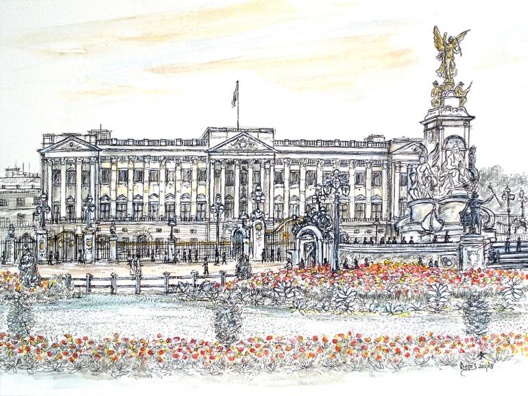 Buckingham Palace Sketch at Explore collection of