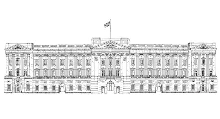 442x240 Buckingham Palace Photos, Royalty Free Images, Graphics, Vectors - Buckingham Palace Sketch