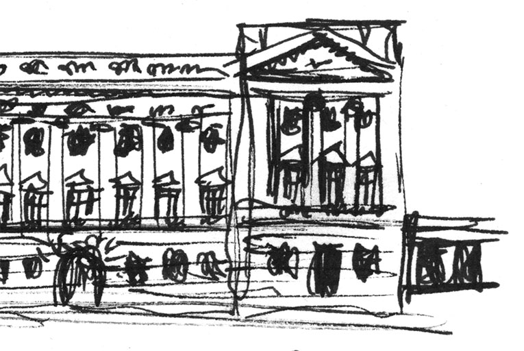 765x512 Buckingham Palace Sketch - Buckingham Palace Sketch