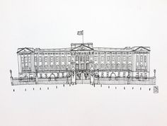 236x178 Hms Belfast, London - Buckingham Palace Sketch