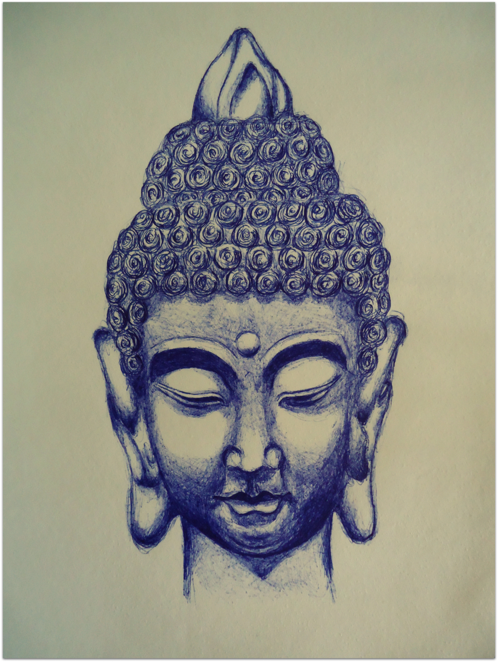 1024x1361 Sketch Of Buddha Face Woman Buddha Head By Ashiharalover - Buddha Face Sketch