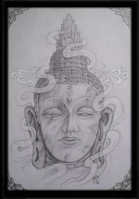474x676 Buddha Head Drawing. Woman Buddha Head By Ashiharalover - Buddha Head Sketch