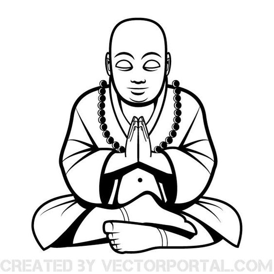 564x564 Buddha Clipart China Drawing ~ Frames ~ Illustrations ~ Hd Images - Buddha Outline Sketch