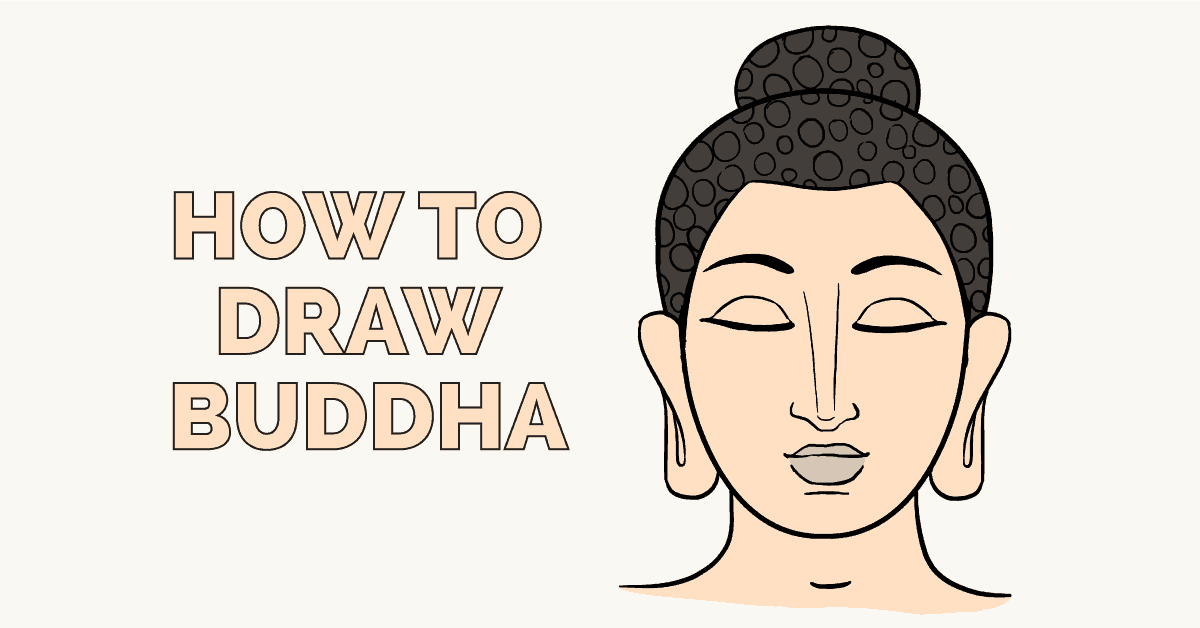 1200x628 How To Draw Buddha - Buddha Outline Sketch