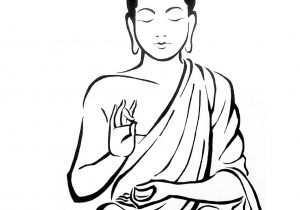 300x210 Simple Buddha Sketch - Buddha Outline Sketch