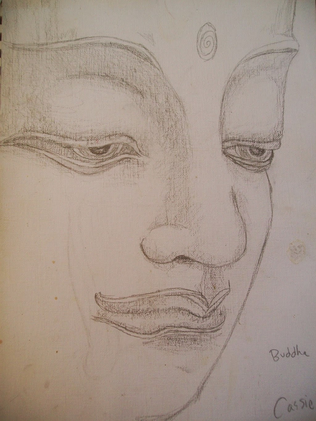 1024x1365 Art Landfill Sketch Of Buddha (Pencil Drawing) - Buddha Sketch Drawing