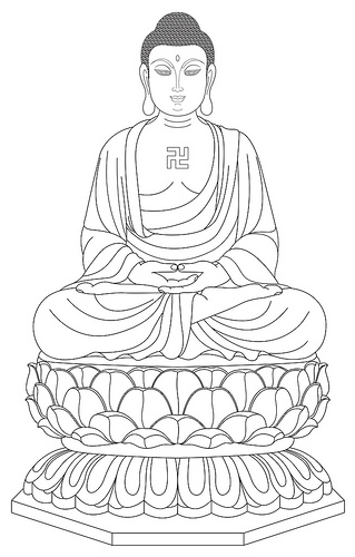 319x500 Buddha Photos, Buddha Pictures, Buddha Images, A Di Da Phat, Quan - Buddha Sketch Drawing