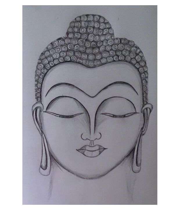 Buddha Sketch Easy at PaintingValley.com | Explore collection of Buddha