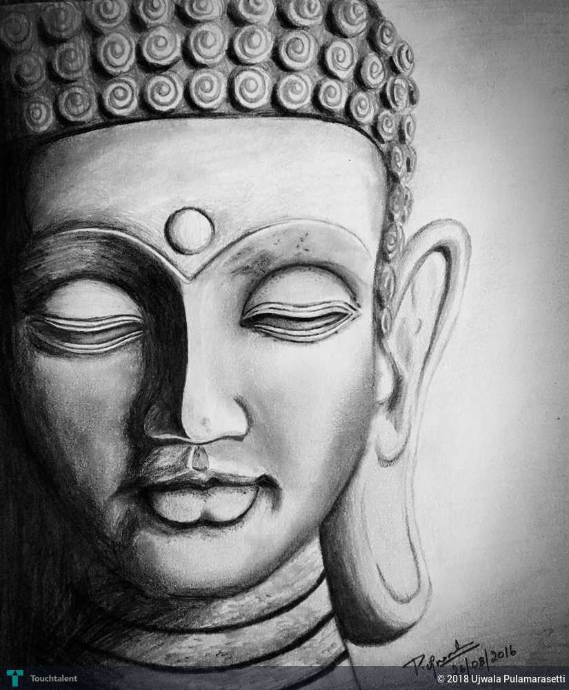 Buddha Sketch Easy at PaintingValley.com | Explore collection of Buddha