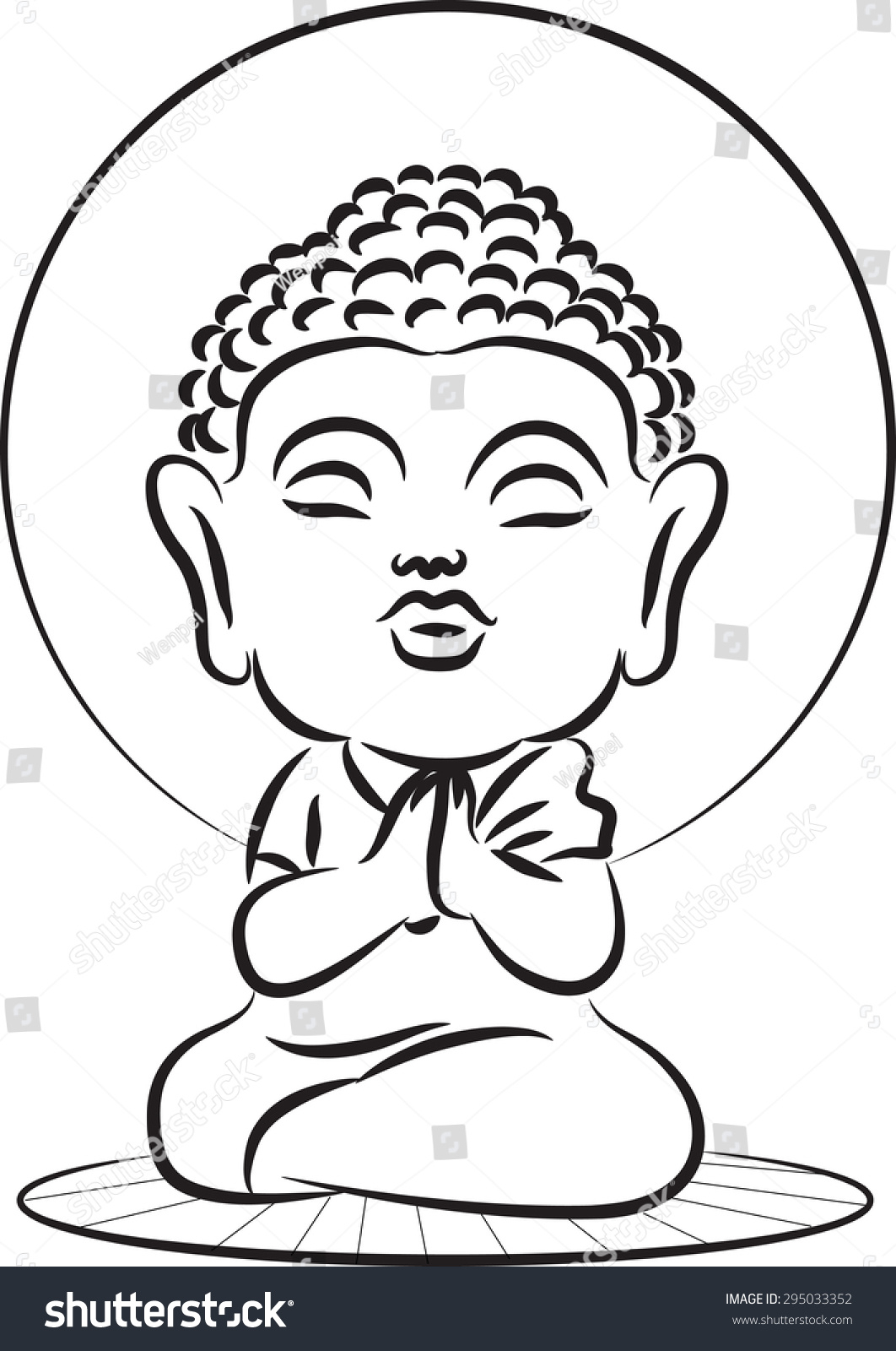 1062x1600 Buddha Cartoon Drawing - Buddha Sketch Easy