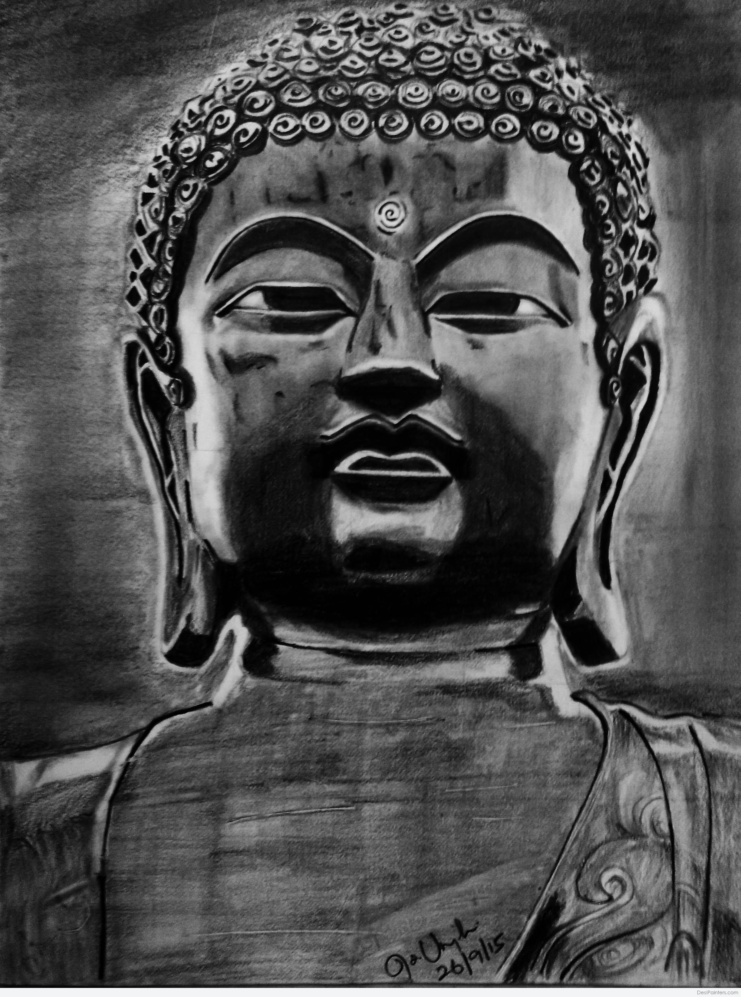 2448x3294 Pencil Sketch Of Buddha Ji - Buddha Sketch Images