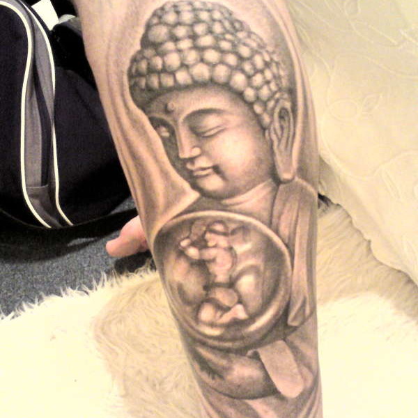 600x600 Buddha Sleeve Tattoo - Buddha Sketch Tattoo
