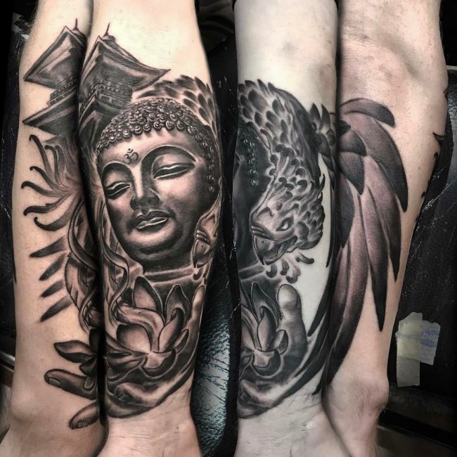 650x650 Best Buddha Tattoo Designs Amp Meanings - Buddha Tattoo Sketch