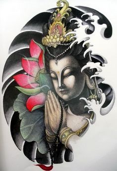 236x344 Buda Tattoo Sketch - Buddha Tattoo Sketch