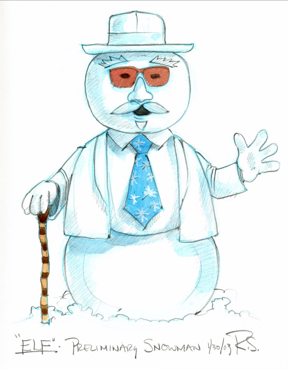 926x1184 Elf (2003) Art Of The Title - Buddy The Elf Sketch
