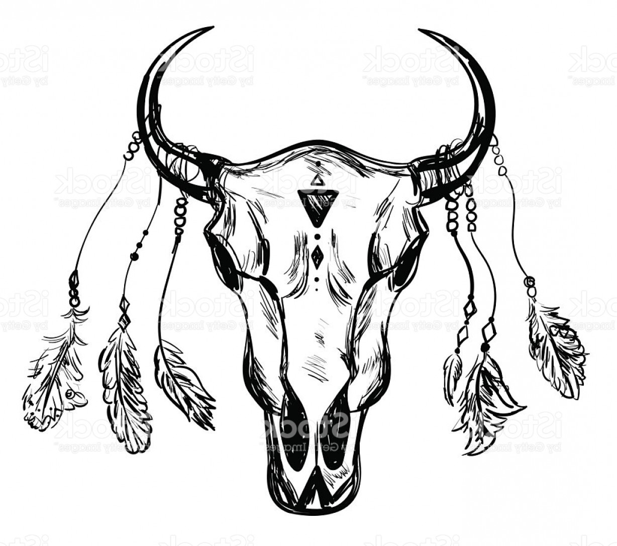1228x1087 Buffalo Skull Vector Geekchicpro - Buffalo Skull Sketch