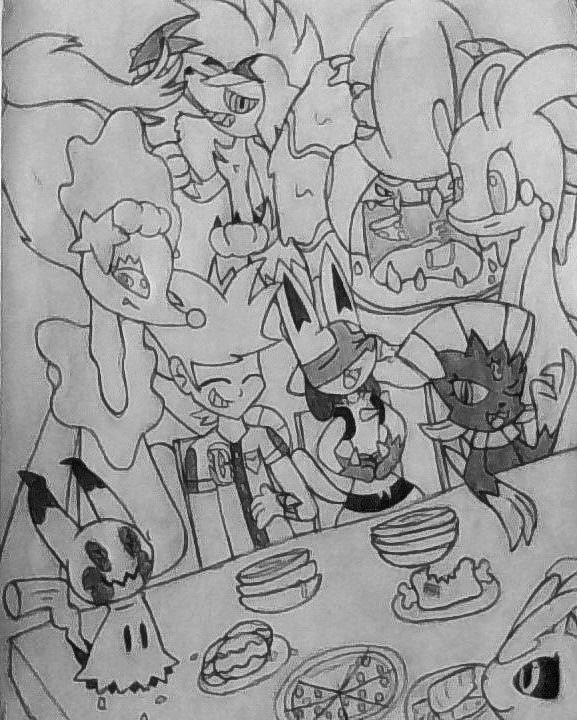 577x720 Pokemon Usum The Battle Buffet By Galactic Stars1 - Buffet Sketch