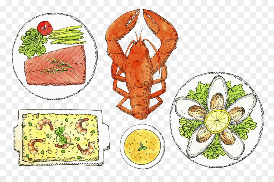 900x600 Seafood Buffet - Buffet Sketch