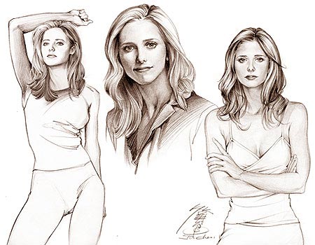 450x350 Buffy Season 8 Comic Book - Buffy Sketch