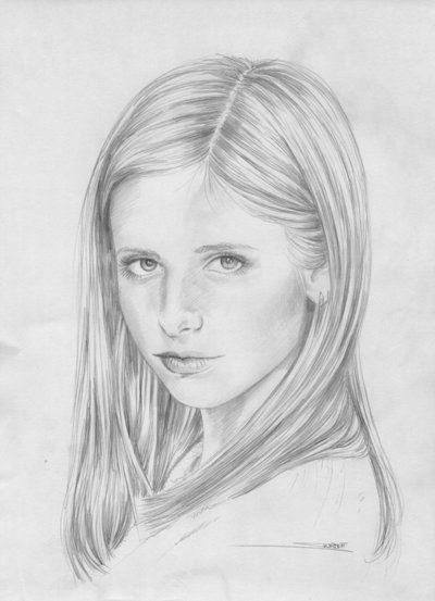 400x553 Buffy Sketch By Artofsw - Buffy Sketch
