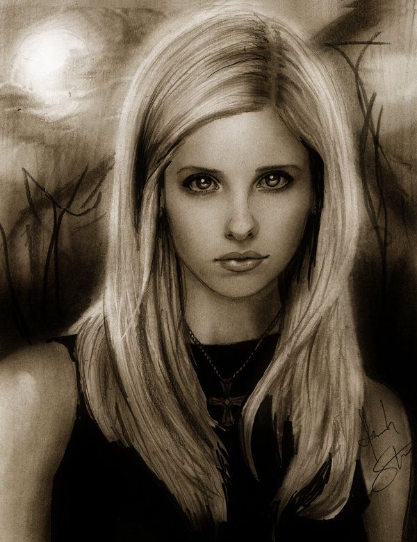 600x780 Buffy Sketch. By Buffyangel - Buffy Sketch