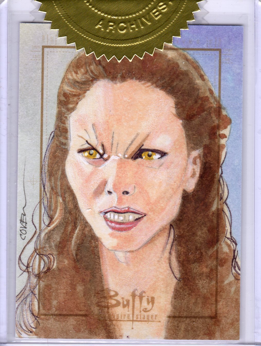 1015x1343 Buffy The Vampire Slayer Sketch Card Drusillia By Roy Cover - Buffy Sketch