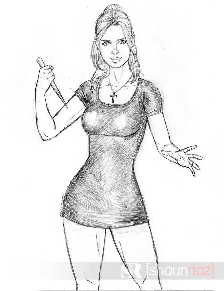 786x1017 Buffy Sketch By Shaunriaz - Buffy Sketch