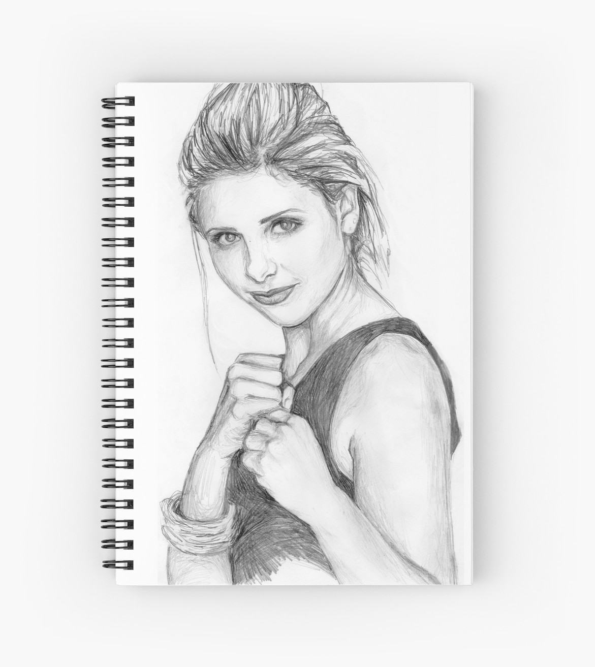 1171x1313 Buffy The Vampire Sketch Spiral Notebooks By Felix Ashford - Buffy Sketch