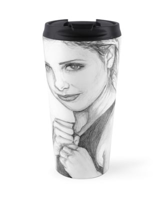 326x400 Buffy The Vampire Sketch Travel Mugs By Felix Ashford Redbubble - Buffy Sketch