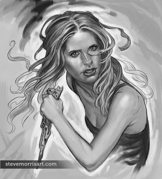 550x605 Likenesses Buffy The Vampire Slayer Comic - Buffy Sketch