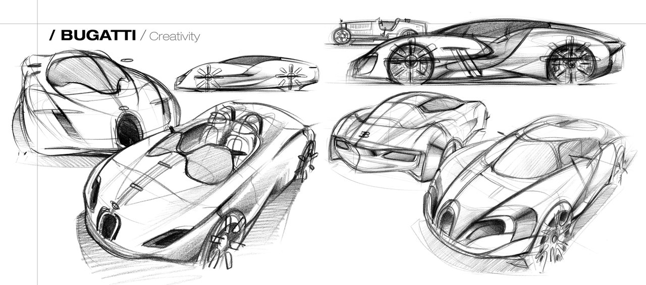 1280x565 Bugatti Sketch 02 By Vincent Montreuil - Bugatti Sketch